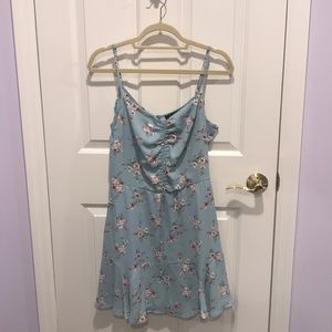Blue floral dress